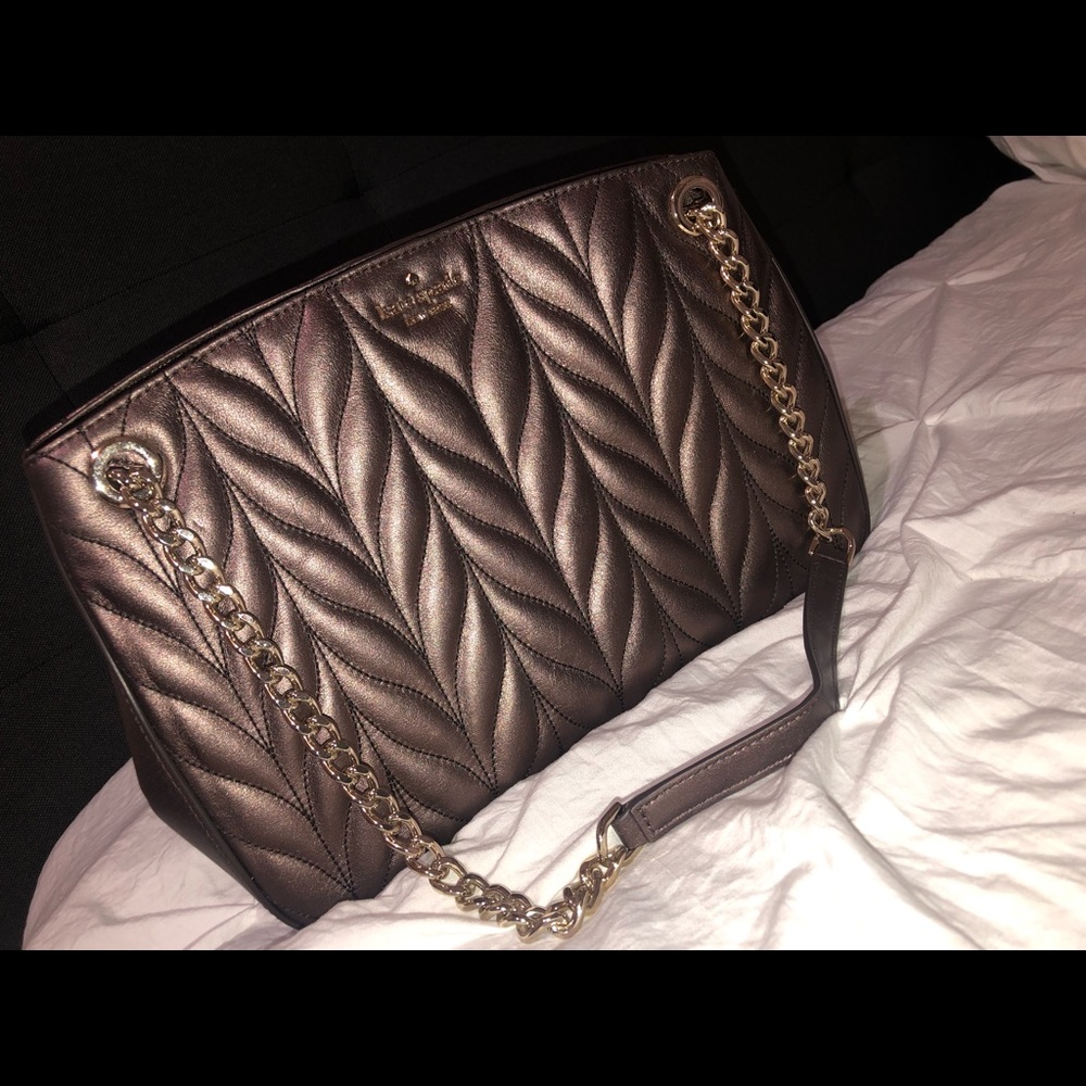 Kate Spade Quilted Metallic Shoulder Bag